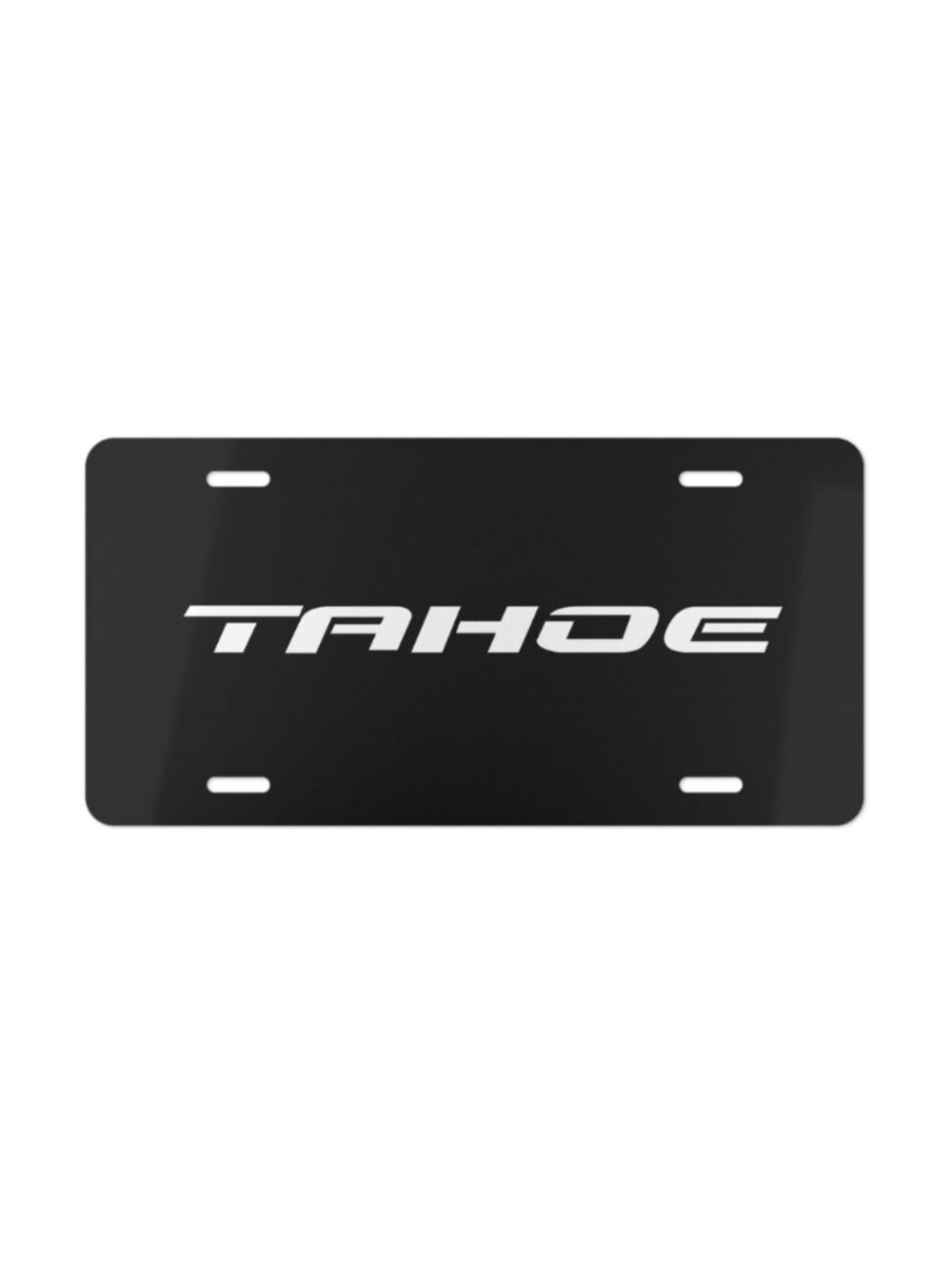 Chevrolet Tahoe, License Plate Auto Car Tag Metal Aluminum (Black Background)